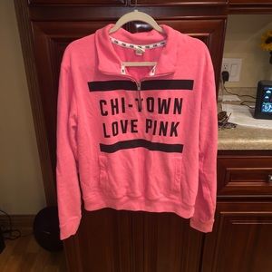 Victoria Secrets PINK Chi-Town Quarter-Zip